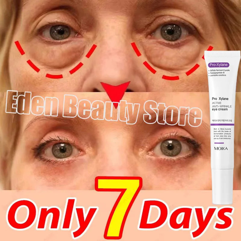 Instant Eye Bag Removal Cream Collagen Anti-Wrinkle Fade Fine Lines Firming Skin Anti Dark Circle Puffiness Brighten Eye Care