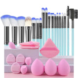 18PCS Women's Makeup Brushes Set - Eye Shadow Foundation Blush Cosmetic Brushes Soft Make up Tools with Storage Bag