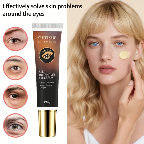Peptide Eye Cream 20g - Contains peptides, plant stem cells, and hyaluronic acid to firm and revitalize tired eyes
