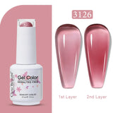 Clou Beaute Jelly Color UV Gel Manicure Summer Pink Nude Gel Nail Rainbow Nail Supplies For Professionals Semi-permanent Varnish