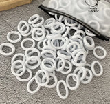 50/100Pcs Hair Bands for Children Colorful Nylon Scrunchie Hair Ties Rubber Band Kids Elastic Hair Leagues Girl Accessories
