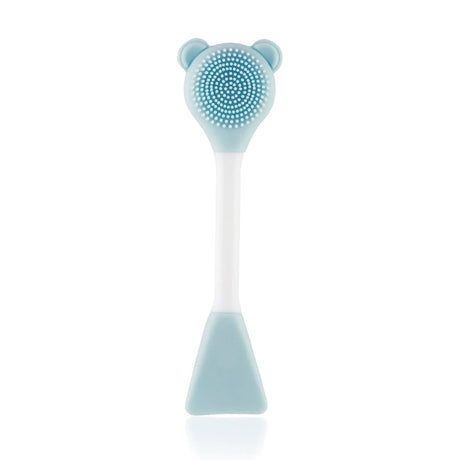 Bear Silicone Double Head Face Mask Brush Facial Exfoliate Blackhead Removal Cleanser Brush Mud Film Facial Brush Skin Care Tool