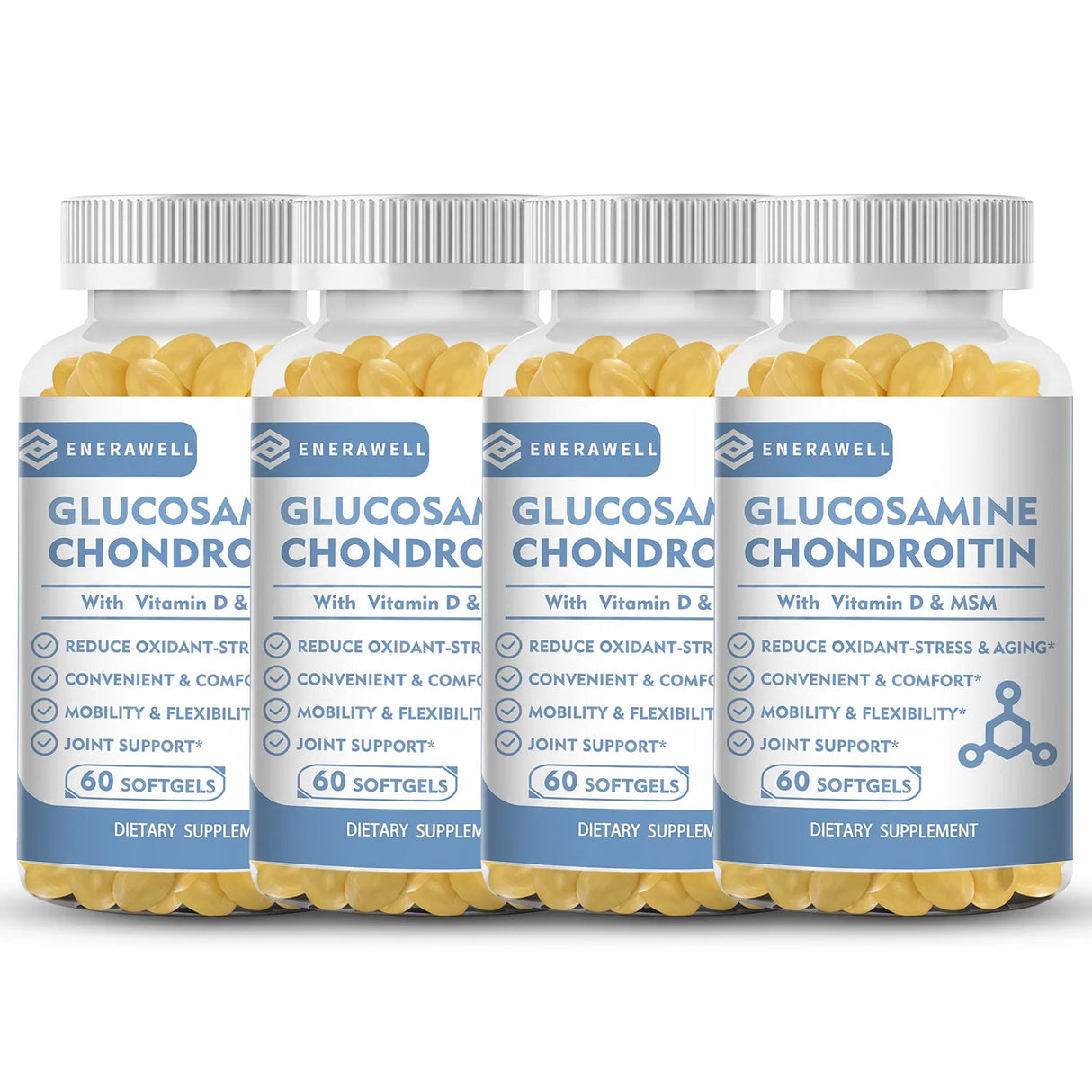 Glucosamine Chondroitin MSM - Supports Joint Health, Relieves Pain, Improves Joint Flexibility, and Enhances Immunity