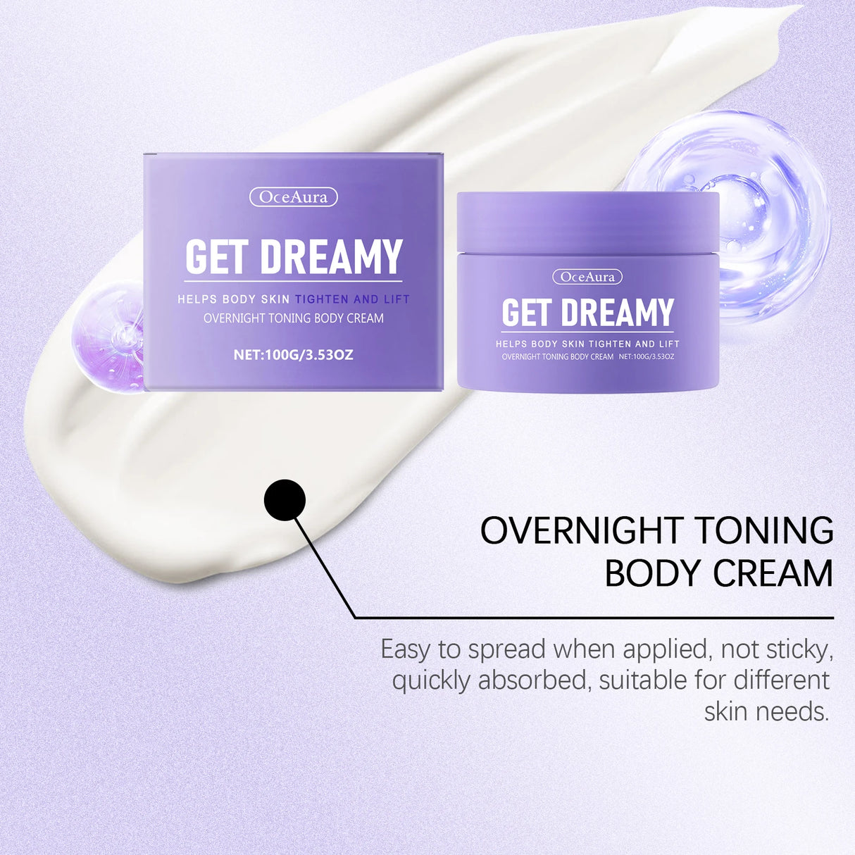 Shaping Cream Improve Sagging Skin Lifting Firming Deep Moisturizing Waist Buttock Thigh Tightening Overnight Toning Body Cream