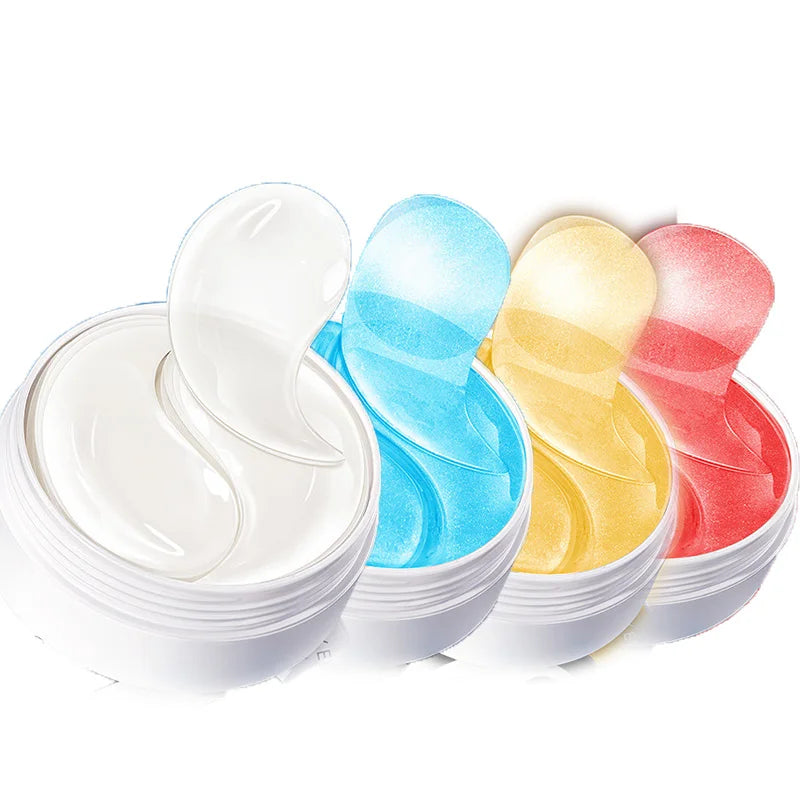 240pcs=120pairs Eye patches Hyaluron Acid & Gold & Seaweed & Black Pearl Hydrating Moisturizing Crystal Collagen Gel Eye Mask