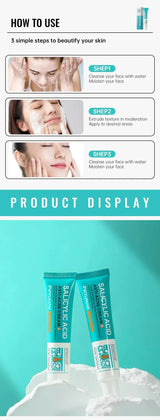 Salicylic Acid Acne Treatment Cream Repair Pimple Spots Deep Cleaning Pore Shrinking Anti-acne Oil Control Moisturizer Skin Care