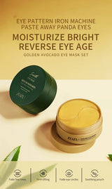 60pcs/120pcs Avocado Golden Collagen Eye Mask Anti Dark Circles Removal Eye Bags Moisturizing Firming Eye Patches Skin Care