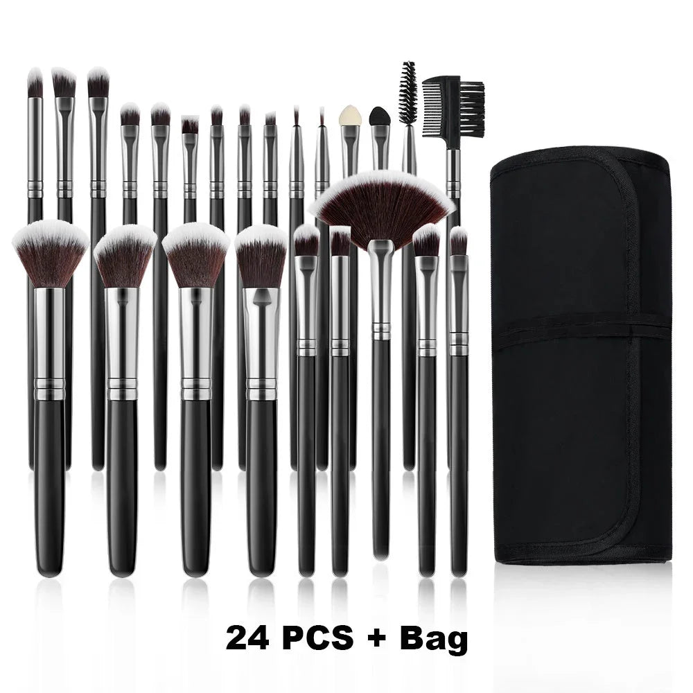 10-32PCS Makeup Brush Set Soft Fluffy Powder Foundation Contour Blush Concealer Eye Shadow Blending Makeup Kit Women Beauty Tool