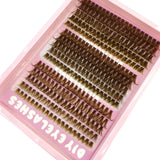 AMSDCN  40P-120Pnaturally 240 clusters  Spikes Brown eyelash clustersfaux cils eyelash extensions Wispy Lashes