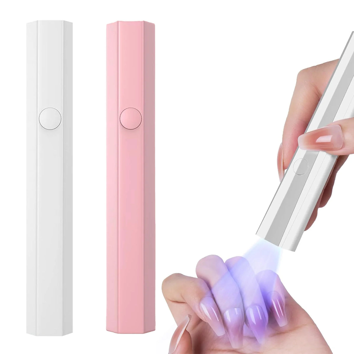 Handheld Nail UV Lamp With Screen Display, Suitable For Gel Manicure, Mini Nail Lamp, Portable LED Nail Dryer, USB Nail Curing Machine, Quick Curing Nail & Foot Care Tool