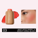 Multi-use Blush Stick Lip Cheek Eyes 3-in-1 Cream Blush Natural Matte Nude Makeup Long Lasting