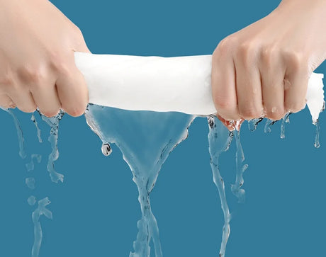 Soft Thick Disposable Cotton Facial Tissues – Dry Cleansing Wipes for Makeup Removing & Skin Care