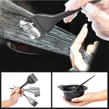 2/4/6pcs Professional Hair Dyeing Kit Color Mixed Bowl with Stirring Brush Coloring Bleaching Salon Hair Beauty Styling Tools