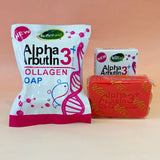 Arbutin 3 Collagen Facial Soap Moisturizing Brightening Deep Cleansing Body Face Wash Foam Facial Cleanser Handmade Soap