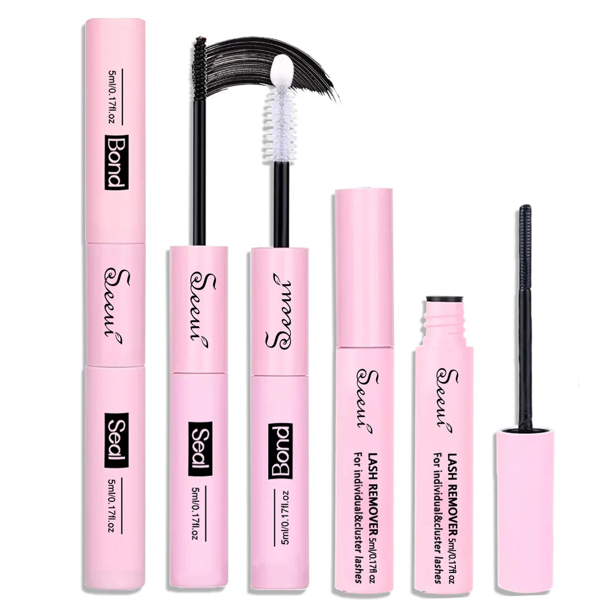 SEEUI DIY Eyelash Extension Bond & Seal Strong Hold Gentle Comfortable Lash Adhesive for All Day Wear For Use 2 in 1