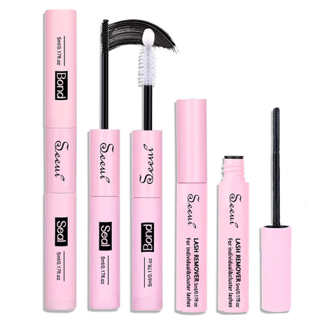 SEEUI DIY Eyelash Extension Bond & Seal Strong Hold Gentle Comfortable Lash Adhesive for All Day Wear For Use 2 in 1