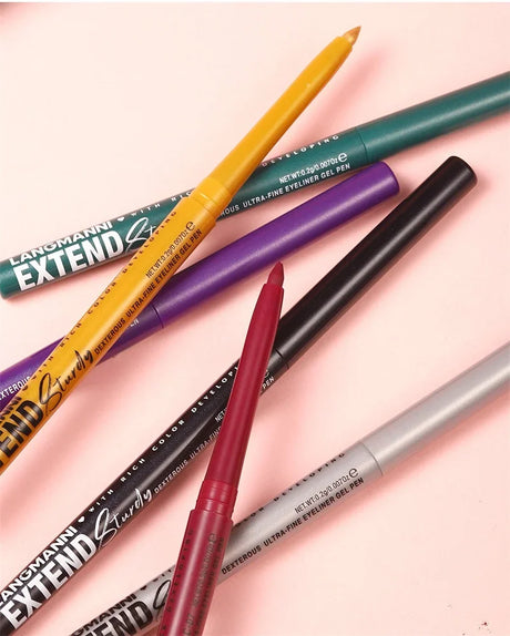 12-Color Fashion Eyeliner Pencil Smokey Punk Style Eye Liner Pen Long-lasting Waterproof Perform Stage Makeup Eyeshadow Stick