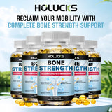 Bone Strength Supplement Capsules with Calcium Magnesium Vitamin D3 K2 Zinc & B12, Bone & Muscle Support - High Absorption