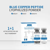 Blue Copper Peptide Lyophilized Powder Set Moisturzing Whitening Face Serum Anti Wrinkle Smooth Tender SkinCare Brighten Essence