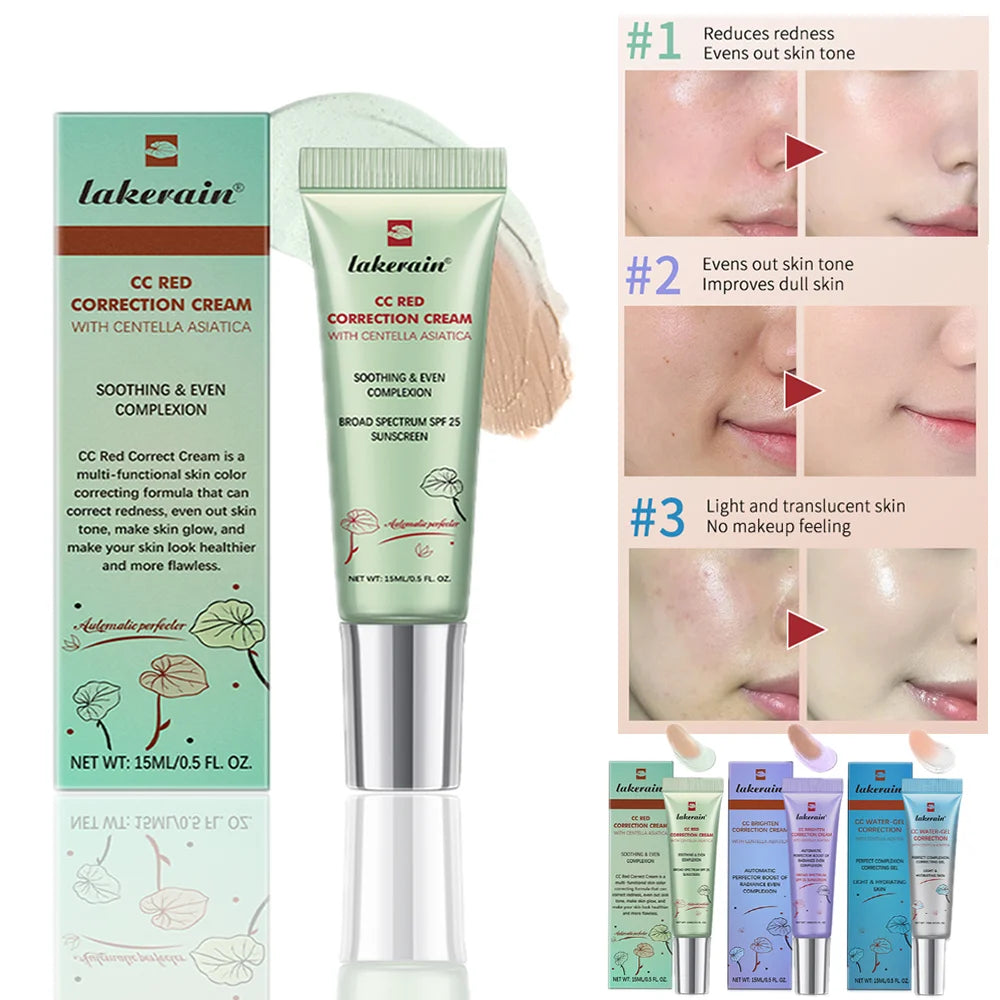 CC Cream Color Changing Liquid Foundation Centella Korean High Coverage Foundation Foundation Cream for Face Base Makeup