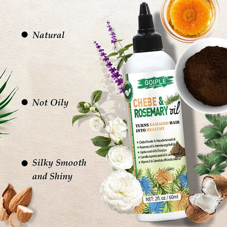 GOIPLE Chebe Butter,Hair Mask,Moisturizing & Nourishing Chebe & Rosemary Growth Oil Rose Curl Defining Cream Hair Curl Enhancer