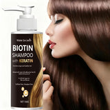 Water Ice Levin Biotin & Keratin Shampoo, Sulfate/Paraben Free, With Nourishing Oils, For Longer Healthier Hair, All Hair Types