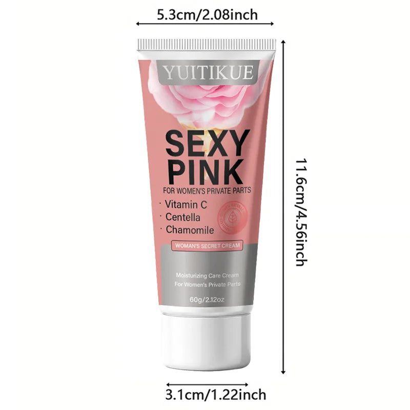 YUITIKUE Women Intimate Care Cream Vitamin C Centella Chamomile Gentle Moisturizing Smooth Daily Private Area Skin Care 60g