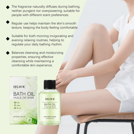 Moisturizes Bath Oil Remove Dirt Soothes Muscles Relieve Stress Promotes Relaxation Long Lasting Fragrance Body Care Shower Oil
