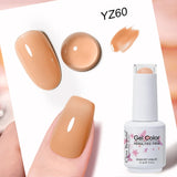 Clou Beaute Grey Color Nail Gel Polish Full Coverage Nail Polish Dark Red Gel Lacquer Varnish Vernis Semi Permanent Nail Art