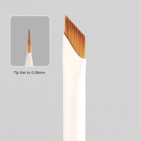Upgrade Blade Eyeliner Brush Ultra Thin Fine Angle Flat Eyebrow Brush Under The Eye Makeup Brushes Precise Detail Brush White