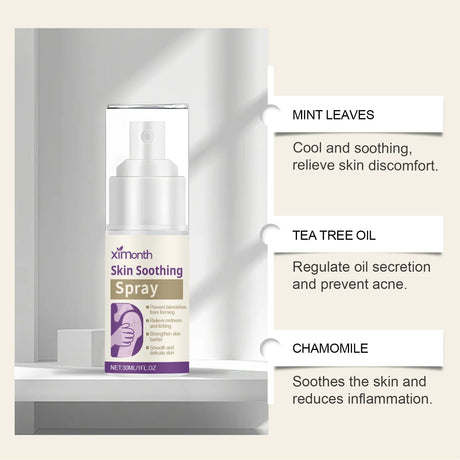 Ximonth Skin Soothing Spray Relieves Redness Itching Nourishes Moisturizes Soothes Skin Non Irritating Gentle Repair Skin Care