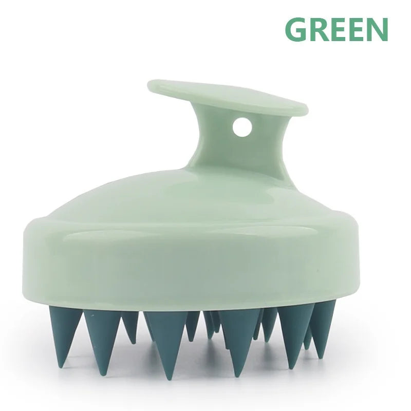 Silicone Shampoo Brush Scalp Antipruritic Massage Hair Washing Combs Body Cleansing Exfoliator Bathing Brushes Hairdressing Tool