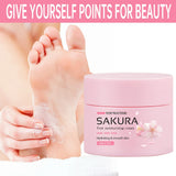 Sakura Foot Moisturizing Cream - Intensive Cracked Heel Repair, Urea 40% & Shea Butter, Overnight Renewal, For Dry Rough Feet