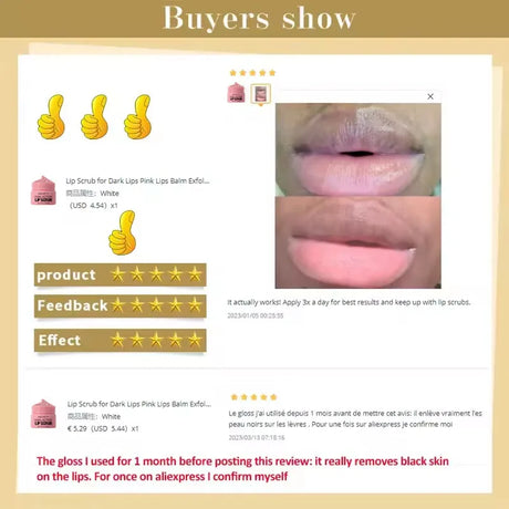 Remove Dark Lip Scrub Fast Lightening Pink Lip Exfoliating Fade Lip Line Dead Skin Moisturizer Korean Care Products Beauty Healt