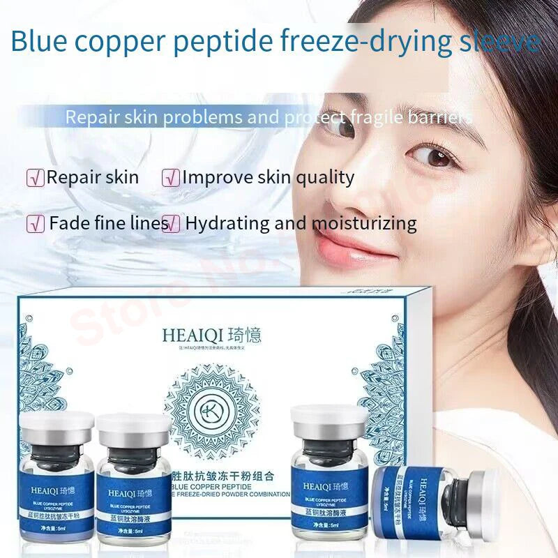 High Purity 98% Blue Copper Peptide Essence Facial Anti-Aging Repair Polypeptide Active Hyaluronic acid Moisturizing Skin Care