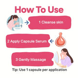 Niacinamide Facial Essence Capsules, Containing Retinol, Olive Fruit Oil, Gardenia Extract, Brighten Skin Tone, Moisturize and Hydrate, and Smooth and Soften Skin (0.5Gx30 Capsules)/Bag