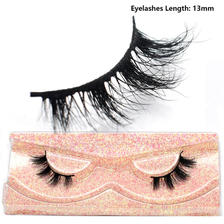 Half Lashes Mink Eyelashes Fluffy Soft False Eyelashes Wispy Cross Mink Eye Lashes Natural Short Mink Eyelash Extension Makeup