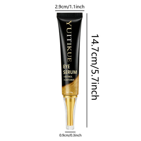 YUITIKUE Caffeine Eye Cream 20g - Fast-Acting Firming & Lifting, Energizes Eye Area, Day & Night Use, Reduces Puffiness