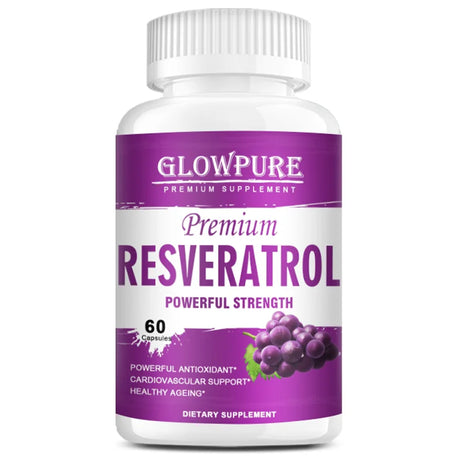 Resveratrol 1450mg - Premium Antioxidant Supplement for Anti-Aging, Immune Support, Brain & Joint Health