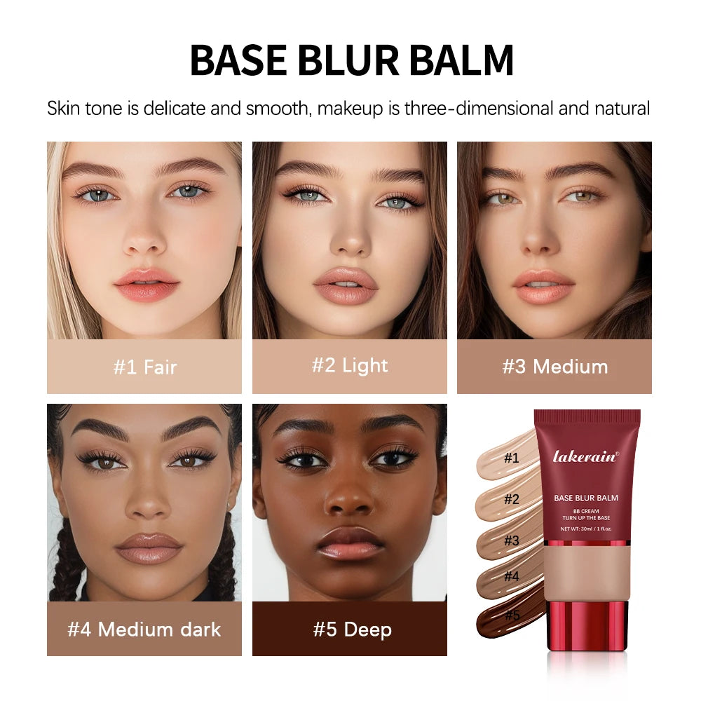 Matte Base Blur Balm Soft Light Focus Matte Cream Coverage Concealer Waterproof Long-lasting Natural Foundation Cosmetics Makeup