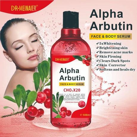 500ML Vitamin C AHA HYALURONIC& NICOTINAMIDE Face Serum Moisturizing Lightening Body Cream