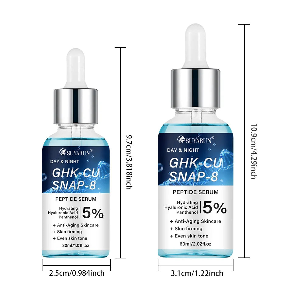 SUYARUN Anti-Aging Peptide Serum | GHK-Cu & SNAP-8 Formula for Day & Night Firming Treatment.