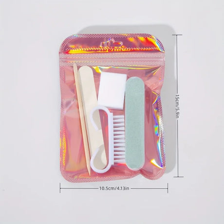 1pack ,Manicure And Pedicure Set, Mini Nail File And Orange Nail Stick Set