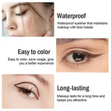 1Pc Waterproof Black Eyeliner Pencils Smudge-Proof Long-Lasting Eye Makeup Perfect For Fashion Look