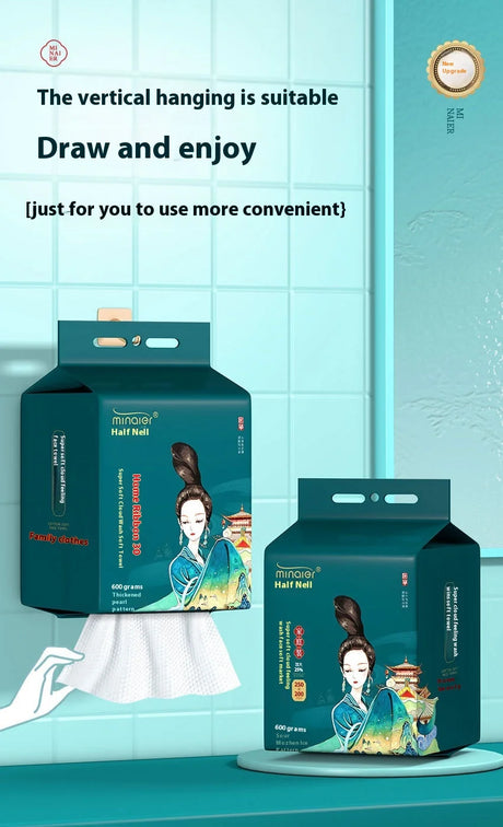 Hanging Disposable Face Wash Towel Extractable  Soft Towel Face Wash Towel Thickened Face Wipe Makeup Remover Towel