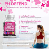 Women Probiotic Capsules with Prebiotics & D-Mannose Nutritional Dietary Supplements and  Daily Wellness Support 60count