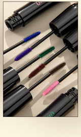 QIBEST 4D Silk Fiber Eyelash Mascara Waterproof Colorful Mascara For Eyelash Extension Thick Lift Lengthening Lasting Makeup