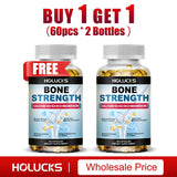 Bone Strength Supplement Capsules with Calcium Magnesium Vitamin D3 K2 Zinc & B12, Bone & Muscle Support - High Absorption