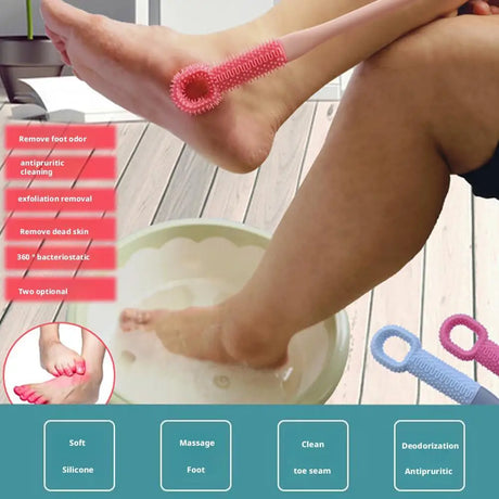 Multi-Functional Foot Scrub Brush Foot Exfoliator Itch Relief Stone Dead Skin Removal Household  ﻿