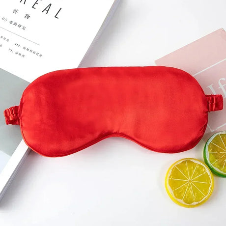 Silk Ruffle Sleep Eye Mask Soft Sleeping Eye Covers Multicolor Night Dream Blackout Eye Patches for Woman Man to Sleep Better